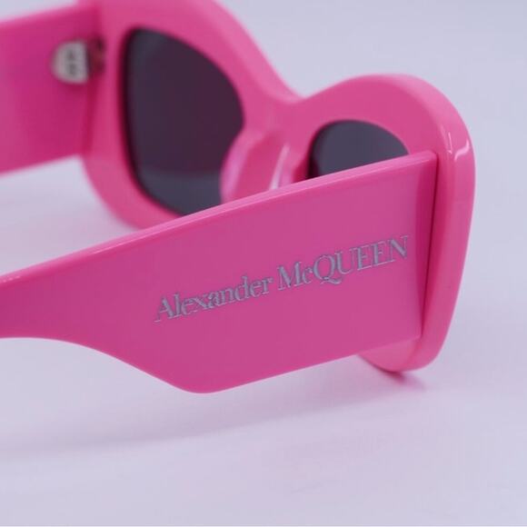 New! Alexander McQueen Vibrant Pink Sunglasses, AM0434S 004, Authentic main image 11
